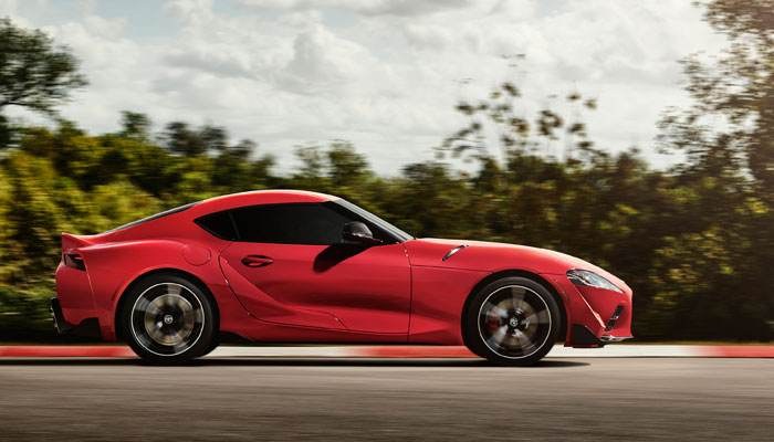 2020 Supra sideview on track